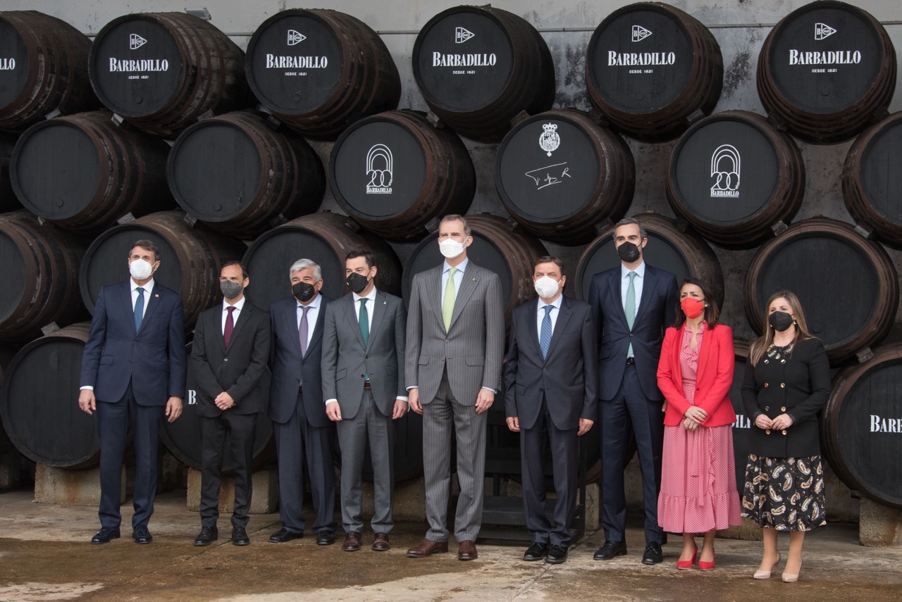 His Majesty, the King visits Bodegas Barbadillo as part of its bicentennial celebrations