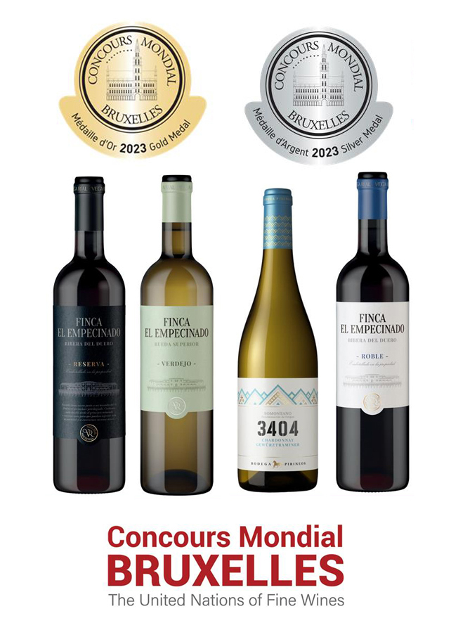 Vega Real and Pirineos win medals in the Concours Mondial de Bruxelles 2023