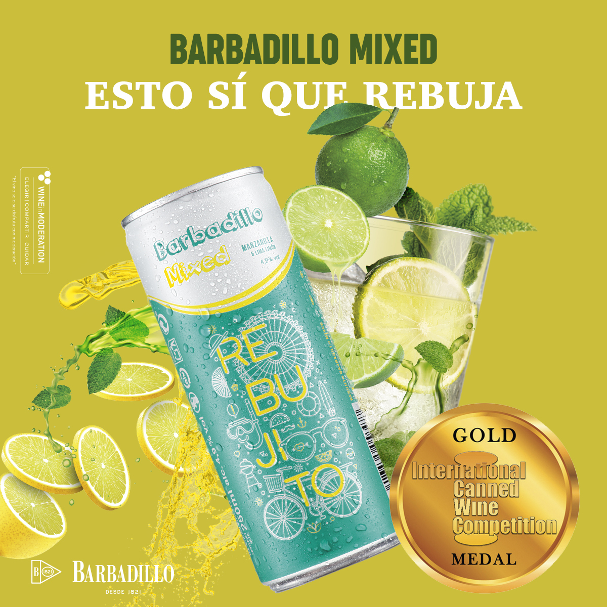 Bodegas Barbadillo achieves a new international award with the innovative Rebujito Barbadillo Mixed